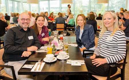 A group photo of UCD alumni at their class reunion.